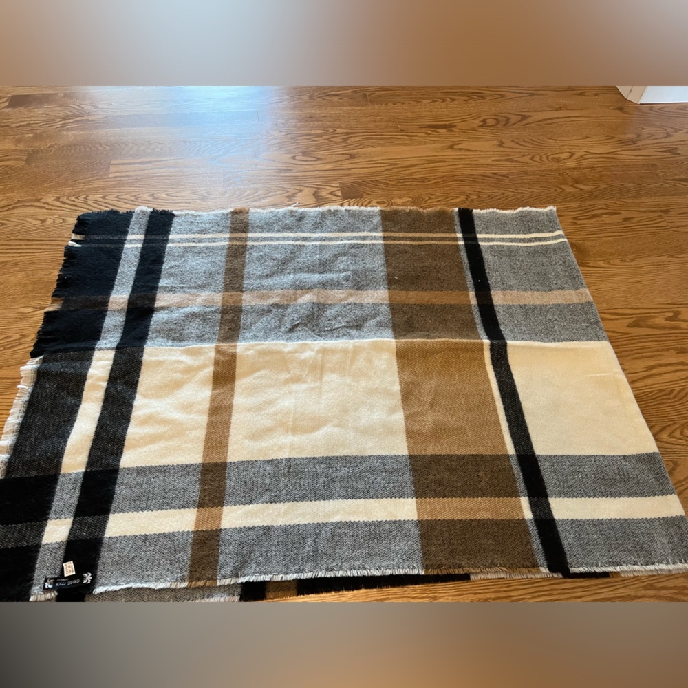 Cozy plaid scarf